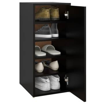 Shoe Cabinets 2 pcs Black - Stylish Storage Solution