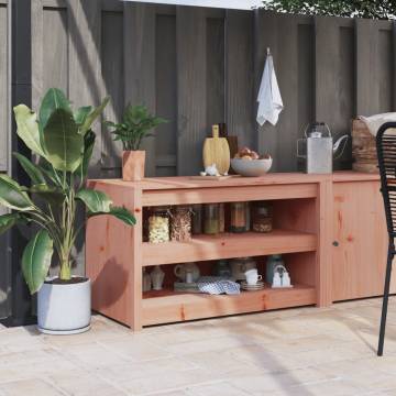 Outdoor Kitchen Cabinet - Solid Wood Douglas 106x55x64 cm