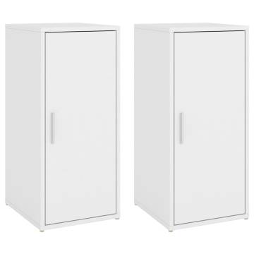 Shoe Cabinets 2 pcs White 32x35x70 cm - Stylish Storage Solution