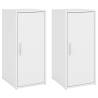 Shoe Cabinets 2 pcs White 32x35x70 cm - Stylish Storage Solution