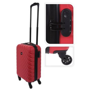 ProWorld Diamond Design Suitcase 28L - Warm Red | HipoMarket