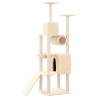 Cat Tree with Sisal Scratching Posts - Cream 168 cm | HipoMarket