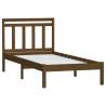 3100582 Honey Brown Bed Frame 100x200 cm - Solid Wood Design