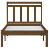 3100582 Honey Brown Bed Frame 100x200 cm - Solid Wood Design