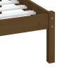 3100582 Honey Brown Bed Frame 100x200 cm - Solid Wood Design