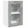 Hanging Glass Cabinet Concrete Grey - Stylish & Functional