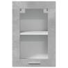 Hanging Glass Cabinet Concrete Grey - Stylish & Functional