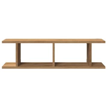 Wall Shelves 2 pcs Artisan Oak | Durable Engineered Wood