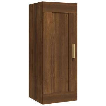 Brown Oak Wall Cabinet 35x34x90 cm | Hipomarket UK