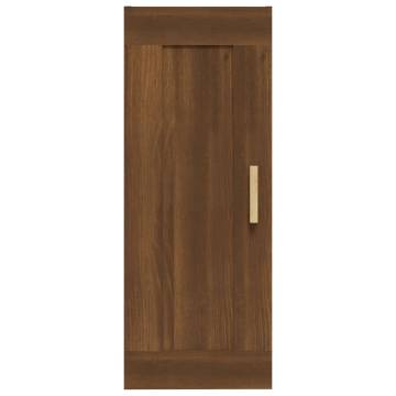 Brown Oak Wall Cabinet 35x34x90 cm | Hipomarket UK