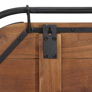 Wall-Mounted Coat Rack - Solid Reclaimed Wood with 5 Hooks