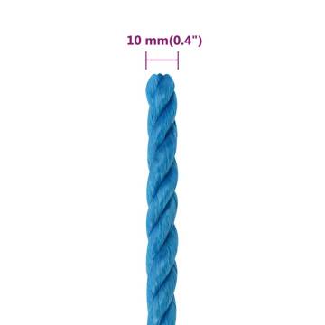 10mm Blue Work Rope - Durable Polypropylene 25m