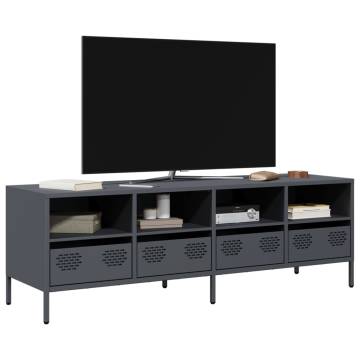 TV Cabinet Anthracite 135x39x43.5 cm - Industrial Design