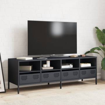 TV Cabinet Anthracite 135x39x43.5 cm - Industrial Design