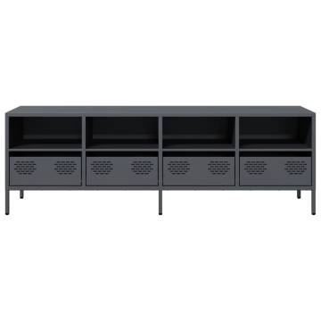 TV Cabinet Anthracite 135x39x43.5 cm - Industrial Design