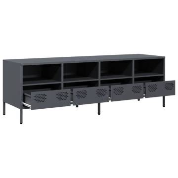 TV Cabinet Anthracite 135x39x43.5 cm - Industrial Design