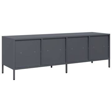 TV Cabinet Anthracite 135x39x43.5 cm - Industrial Design