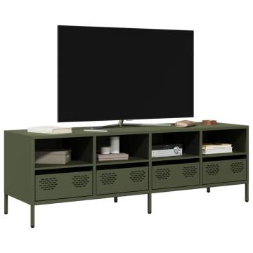 Olive Green TV Cabinet 135x39 cm | Stylish & Sturdy Storage