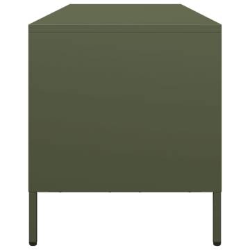 Olive Green TV Cabinet 135x39 cm | Stylish & Sturdy Storage