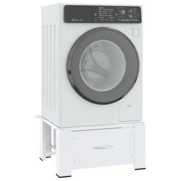 Washing Machine Pedestal with Drawer - White | HipoMarket