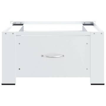 Washing Machine Pedestal with Drawer - White | HipoMarket