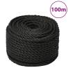  Work Rope Black 16 mm 100 m Polypropylene Colour black Quantity in Package 1 Length 100 m Diameter 16 mm 