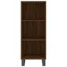 Elegant Highboard in Brown Oak - 34.5x34x180 cm | Hipo Market