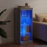 Modern Sideboard with LED Lights - Grey Sonoma 41x37x100 cm