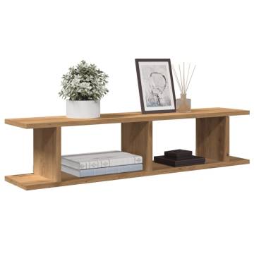 Wall Shelves 2 pcs Artisan Oak - Stylish Storage Solution