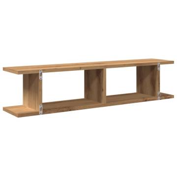 Wall Shelves 2 pcs Artisan Oak - Stylish Storage Solution