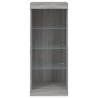 Modern Sideboard with LED Lights - Grey Sonoma 41x37x100 cm