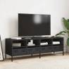 TV Cabinet Black 135x39x43.5 cm | Industrial Style