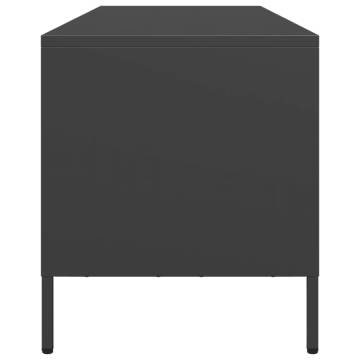 TV Cabinet Black 135x39x43.5 cm | Industrial Style