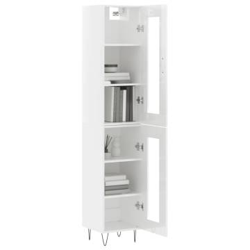 Highboard High Gloss White - Stylish Storage Solution | HipoMarket