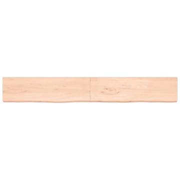 Solid Wood Bathroom Countertop - 220x30 cm | Hipomarket