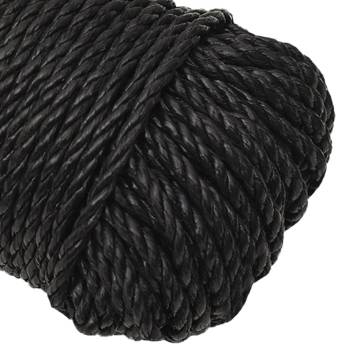 Work Rope Black 6mm 500m - Durable Polypropylene Rope | HipoMarket