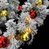 Christmas Garland with Baubles & LED Lights - 20m PVC Green