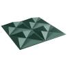 Wall Panels 24 pcs Green 50x50 cm XPS 6 m² Origami | HipoMarket