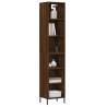 Stylish Highboard Brown Oak - Engineered Wood Storage Solution