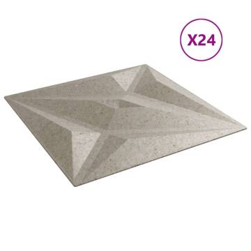 Wall Panels 24 pcs Beton 50x50 cm XPS 6 m² Star - HipoMarket