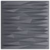 Stylish Grey Wall Panels - 48 pcs XPS 50x50 cm | Hipomarket UK