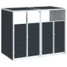 Wheelie Bin Storage for Double Bins - Anthracite Steel | Hipo Market