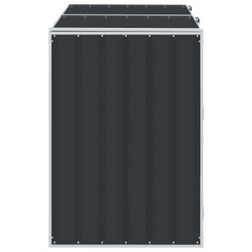 Wheelie Bin Storage for Double Bins - Anthracite Steel | Hipo Market