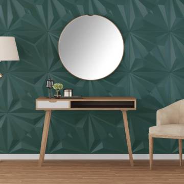 12 pcs Green Star Wall Panels - 50x50 cm XPS | Hipomarket