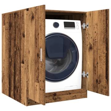 Washing Machine Cabinet - Old Wood, 70.5x71.5x91.5 cm