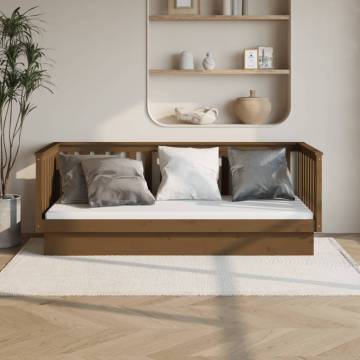 Day Bed Honey Brown 80x200 cm | Solid Pine Wood Design