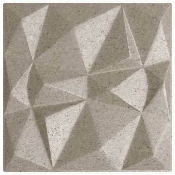 Wall Panels 12 pcs Beton 50x50 cm XPS 3 m² Diamond | HipoMarket