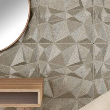 Wall Panels 12 pcs Beton 50x50 cm XPS 3 m² Diamond | HipoMarket