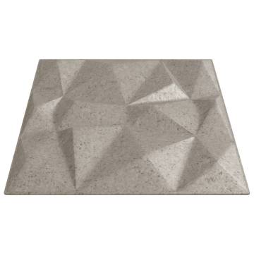 Wall Panels 12 pcs Beton 50x50 cm XPS 3 m² Diamond | HipoMarket