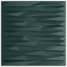 Green Wall Panels 12 pcs 50x50 cm XPS | Stylish Design Feature